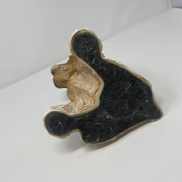 Cocker Spaniel Dog Figurine Statue Collectible Brown Tan Sitting Puppy Decor - Picture 7 of 8